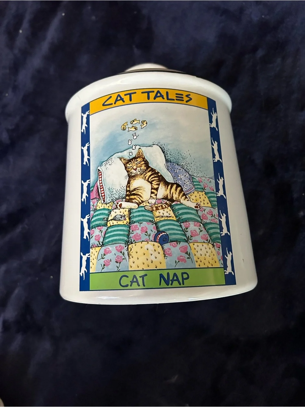 'Cat Nap' Ceramic Treat Canister